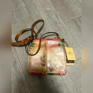 Patricia Nash Granada Leather Crossbody Bag In Spring Multi New W/Tag $1…